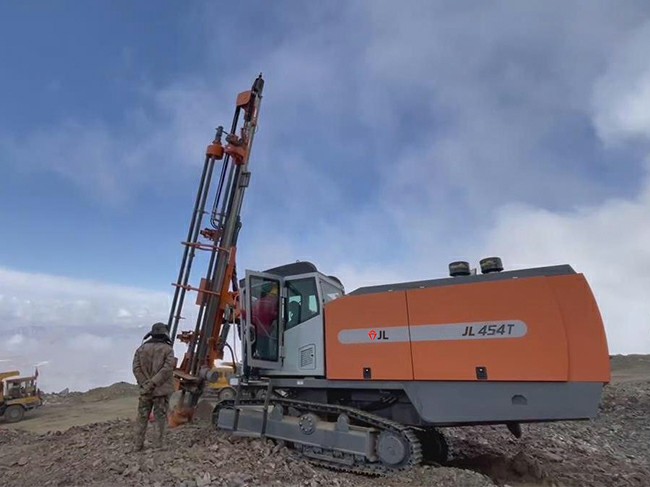 open pit mining drill rig